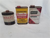 Vintage Wax Cans