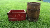 Vintage Wooden Crate 9.5hx17wx10.5"d, Vintage