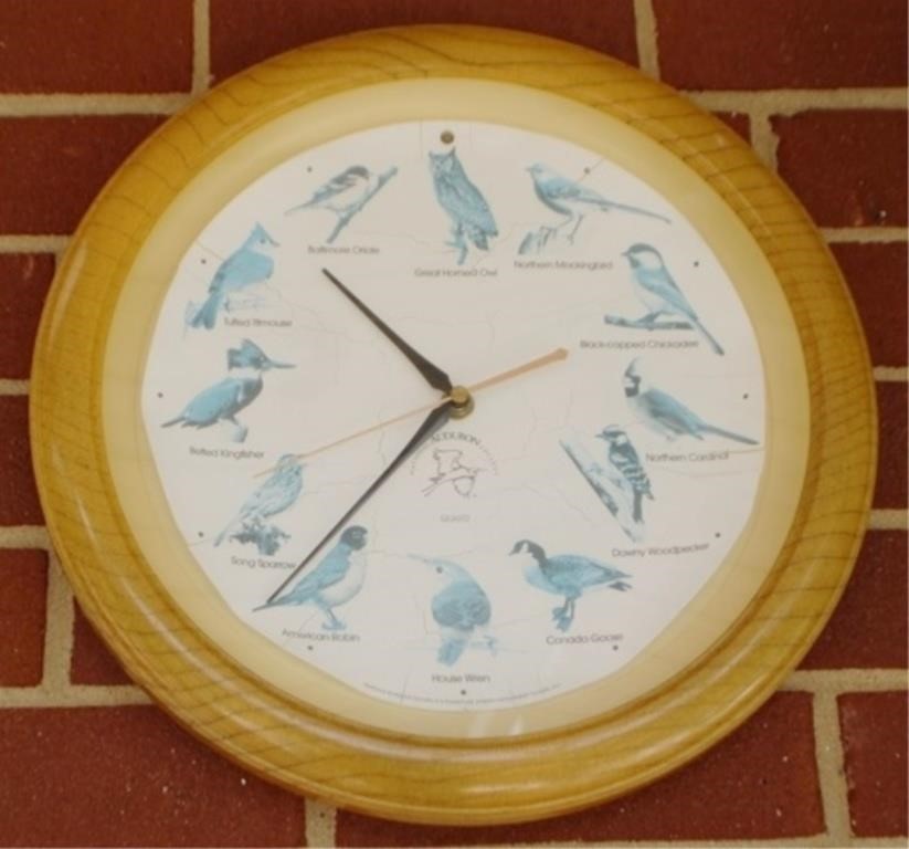 Audubon Society Clock - 14" round