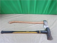 Splitting Maul, single bit axe ( 2 items)