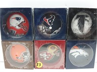 6 NEW MISC NFL DRINK COASTERS