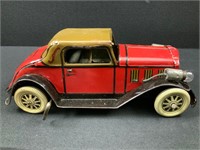 Marx Wind Up Tin Car with Electric Headlights