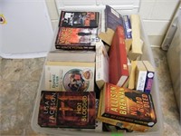 LARGE TOTE OF PAPER BACK BOOKS