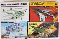 (4) Model Airplane Kits