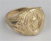 10K Gold Class of 1940 School Ring.