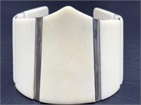 Ivory & Silver 7” Cuff