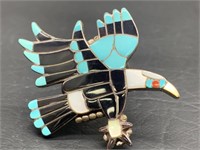 Zuni Ja Turquoise Inlay Ring