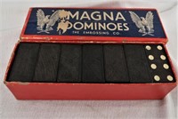 VINTAGE WOOD MAGNA DOMINOS*THE EMBOSSING CO