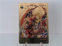 Pokemon Card Rare Gold Charizard Ash VmaX