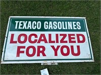 Texaco Gasolines Localized For You Sign