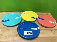 4pk Bright Colored Plates lot of 12