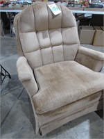 Tan Upholstered Rocking Chair NO SHIPPING