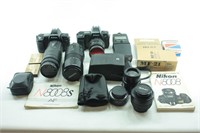 Nikon 35mm SLR Camera Lot