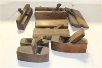 11 ASSORTED WOOD DRAW PLANES