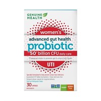 2025Genuine Health UTI Probiotic, 30 count, 50 Bil
