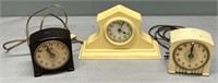 General Electric & Lux Alarm Clock Lot