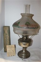 Alladin No 12  Lamp w/ Painted Shade