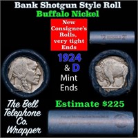 Buffalo Nickel Shotgun Roll in Old Bank Style 'Bel