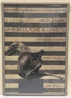 Exhibition Advertising Poster for Jack Zajac 1976