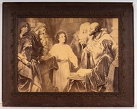 Religious Print In Vintage Frame