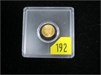 1945 gold Mexico dos pesos .900 gold, 1.666 grams