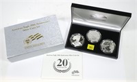 2006 American Eagle 3-pc. 20th Anniversary silver