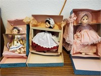 (3) Vintage Madame Alexander Dolls In Boxes