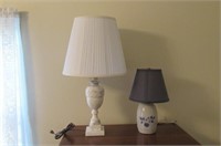 2 Lamps Marble + Stoneware
