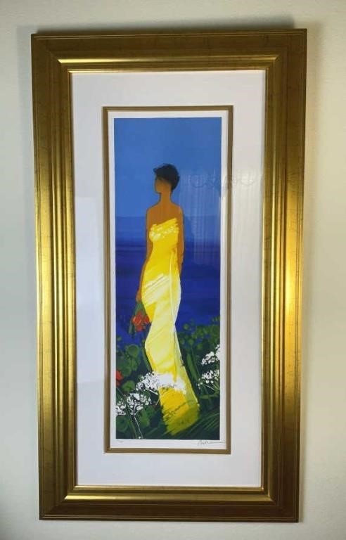 Emile Bellet Sereine II Signed Lithograph