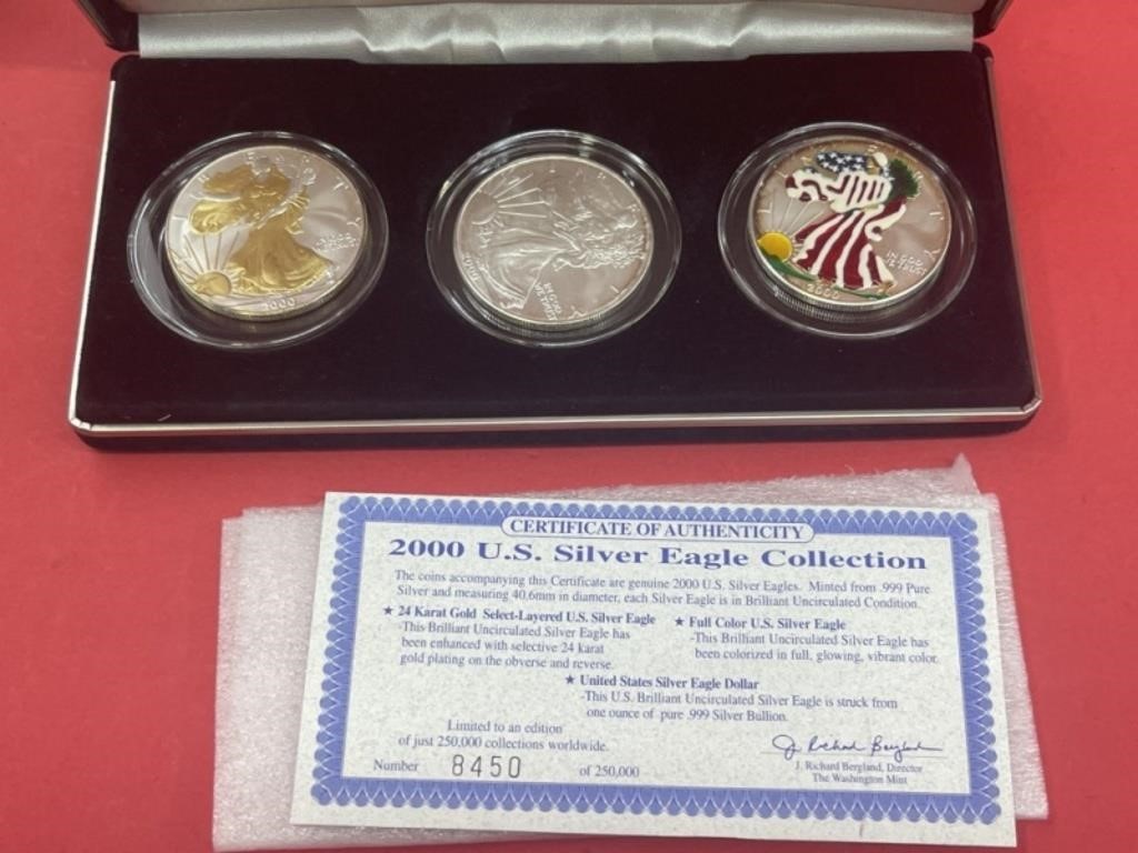 Thurs. Jun. 6th 900Lot Collector Coin&Bullion Online Auction