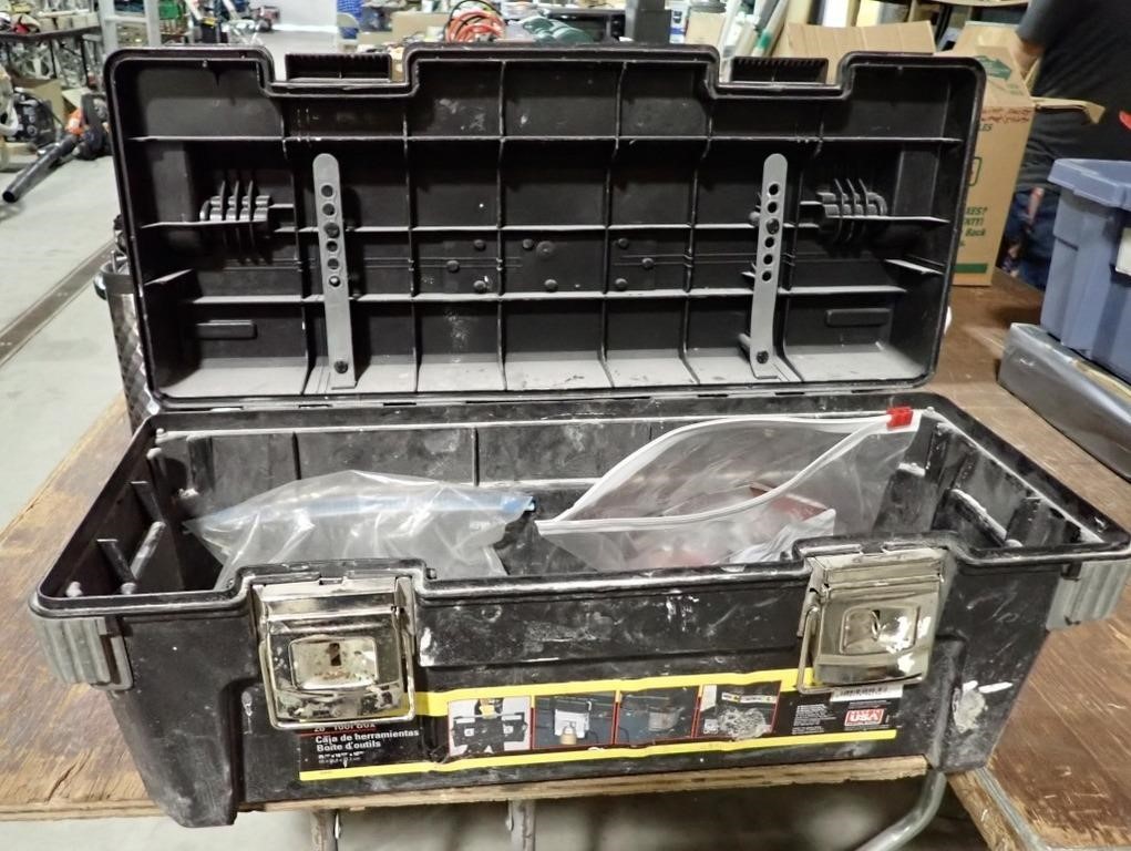 PLASTIC TOOLBOX W/CONTENTS