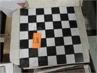 13"x13" Checkered Mosaic Sheet Tile