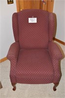 Upholstered Wingback Reclining Chair