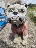 Cement Bulldog Statue