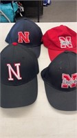 4 Nebraska Husker caps