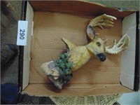 Resin Deer Figurine (Horns Need Reglued)