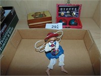 Girl Figurine, Chinese Health Balls & Other