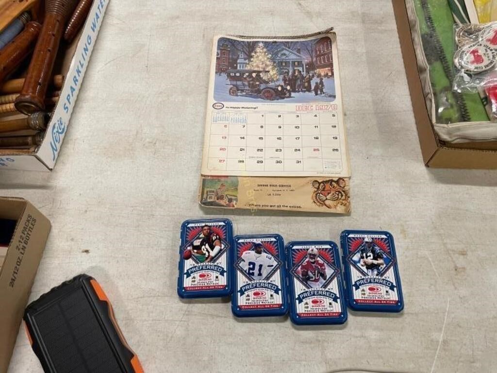 Esso Calendar, Empty Card Tins