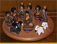 Handcrafted Guatemala Clay Small Nativity Set