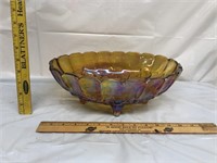 Carnival glass fruit bowl