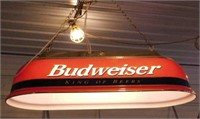 Budweiser Beer bar pool table light, works,