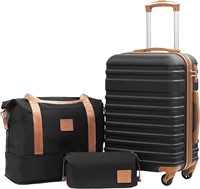 Co-Life, 3 Piece Luggage Set, Black