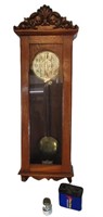 Antique Elektrische Clock 41"T x 14"D Needs Batery