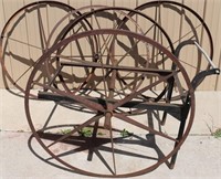 5) 40" Diameter Steel Wheels with Cart Frame