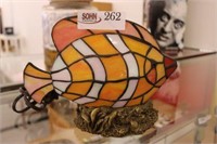 Stained Glass Fish Lamp