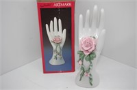 Vintage Porcelain Hand with rose