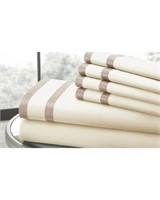 ITALIAN HOTEL KING FLAT SHEET WITH 4 CASES