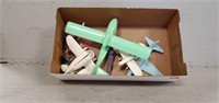 Vtg Plastic Airplane Toys