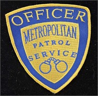 Metropolitan Patrol Service Police Patch 4 1/2 in.