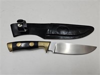 Knife w/Leather Sheath